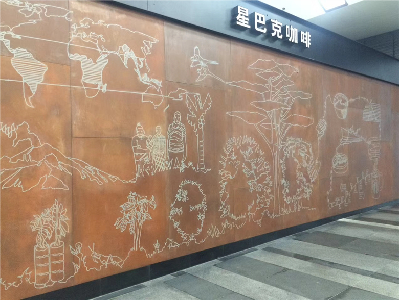 雷鸣镇耐候钢幕墙